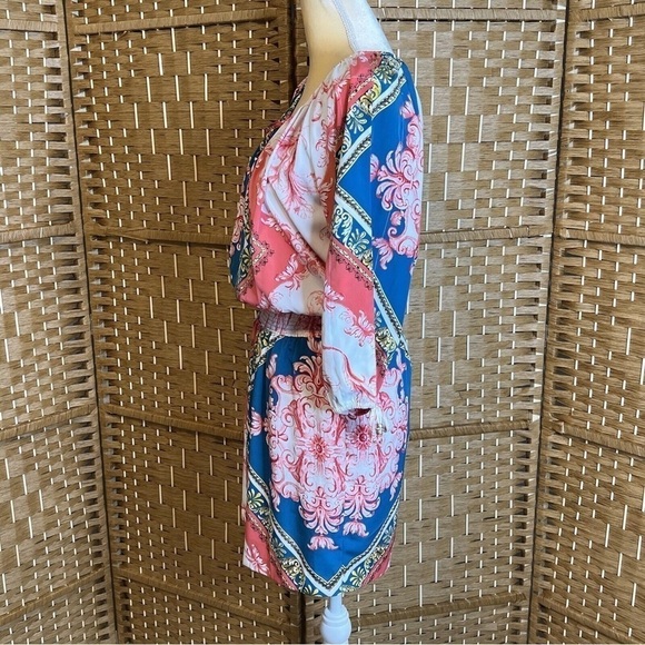 Cache, Striking Mini Dress,Lightweight, Elastic Waist,Excellent w/Boots,Size M - Picture 5 of 11